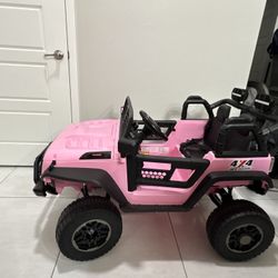 Pink Kids Electric Jeep 