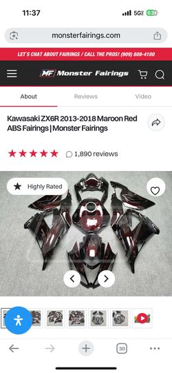 2013-2018 Kawasaki Zx6r Monster Fairings