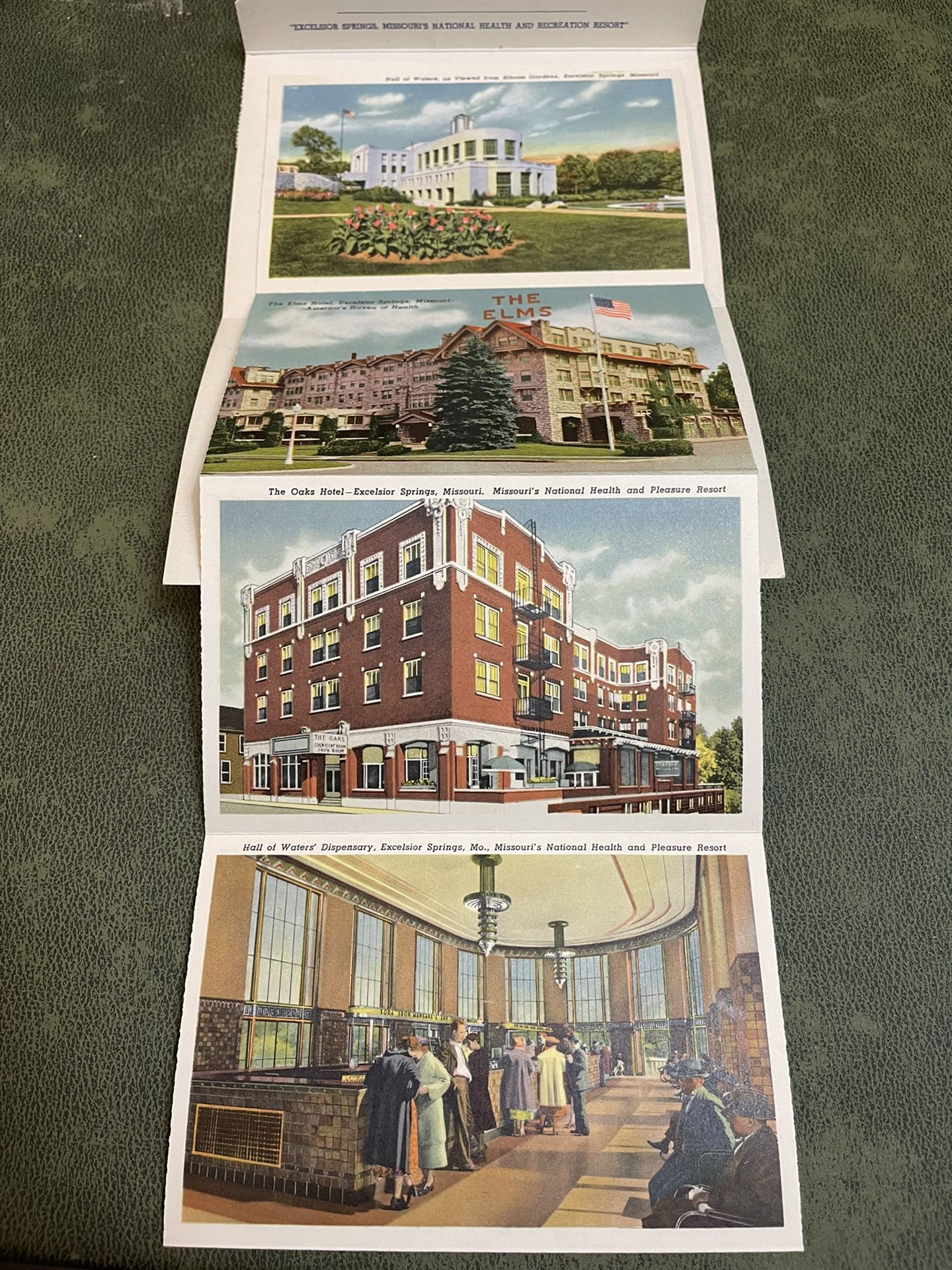 Souvenir Folder Excelsior Springs Missouri Postcards