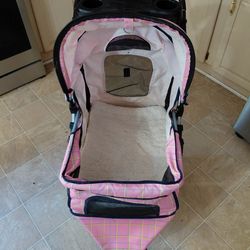 Compact Foldable Small Pet Stroller for Dog Puppy Cat Kitten Bunny Rabbit - Lightweight Travel Carrier