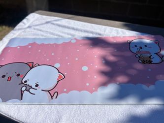 Cute Pink Bubu and Dudu Mouse Pad for gaming!
