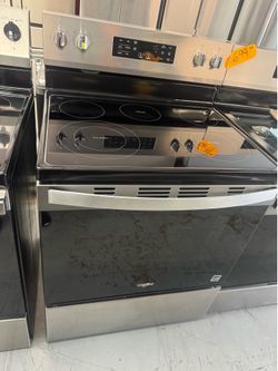 Whirlpool Electric stove glass top