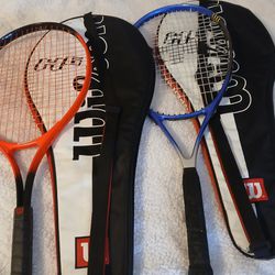 2 TENNIS RACKETS WITH CARRYING CASE
