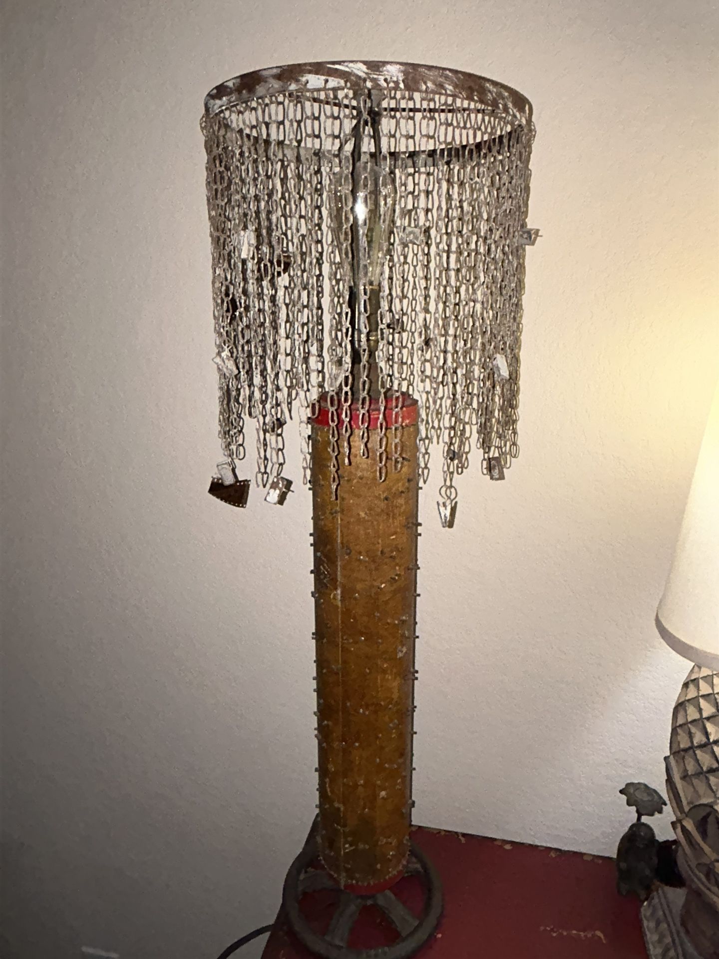 Vintage Wallpaper Roller Lamp 