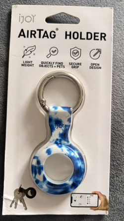 NEW- IJOY Airtag Holder - Blue & White 