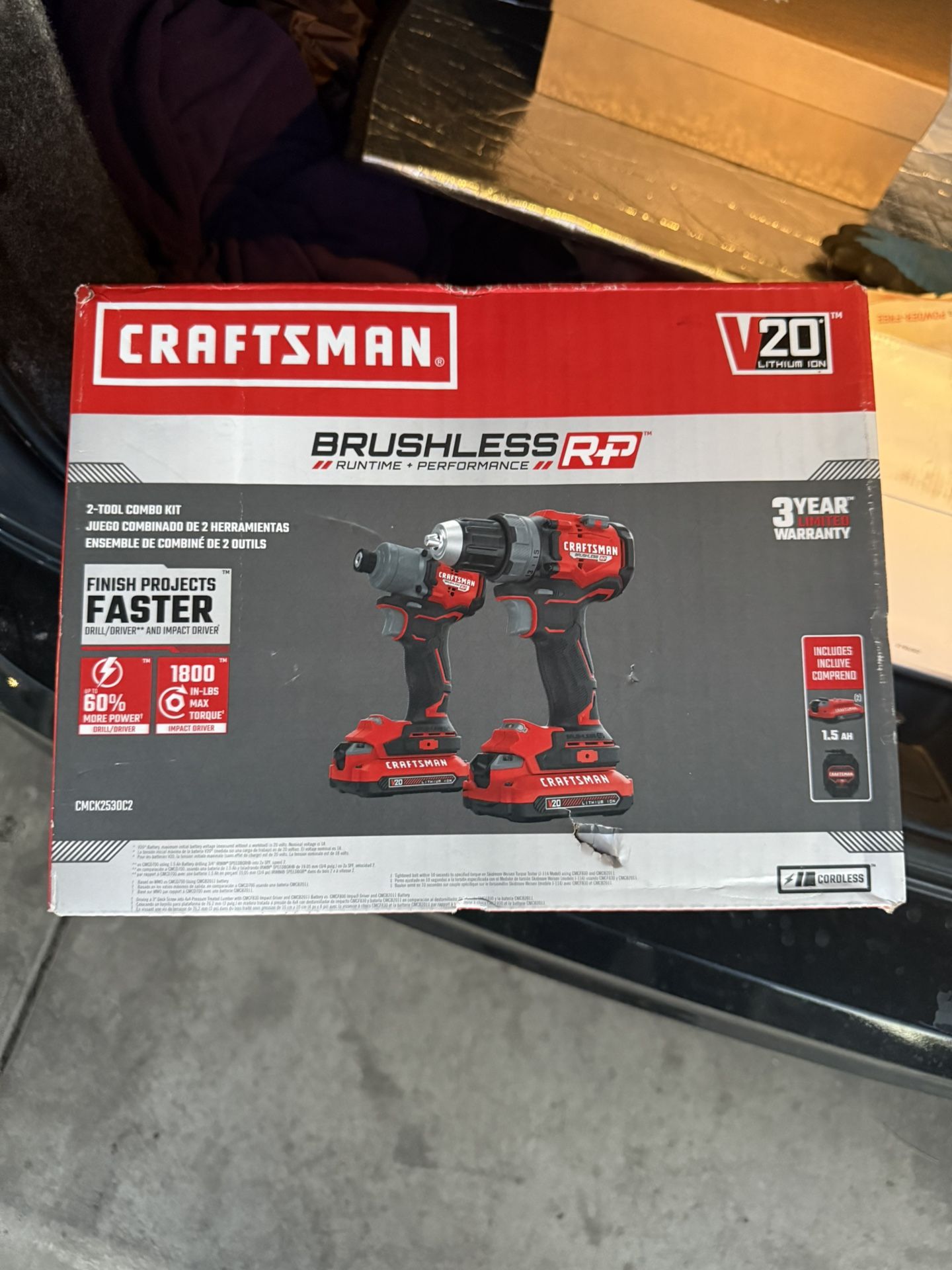CRAFTSMAN V20 BRUSHLESS RP 2-Tool Combo Kit (BRAND NEW)
