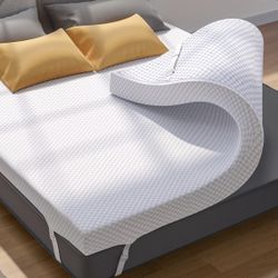 PERLECARE 3 Inch Gel Memory Foam Mattress (Queen Size)