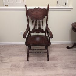 Solid Wood Chair With Arms