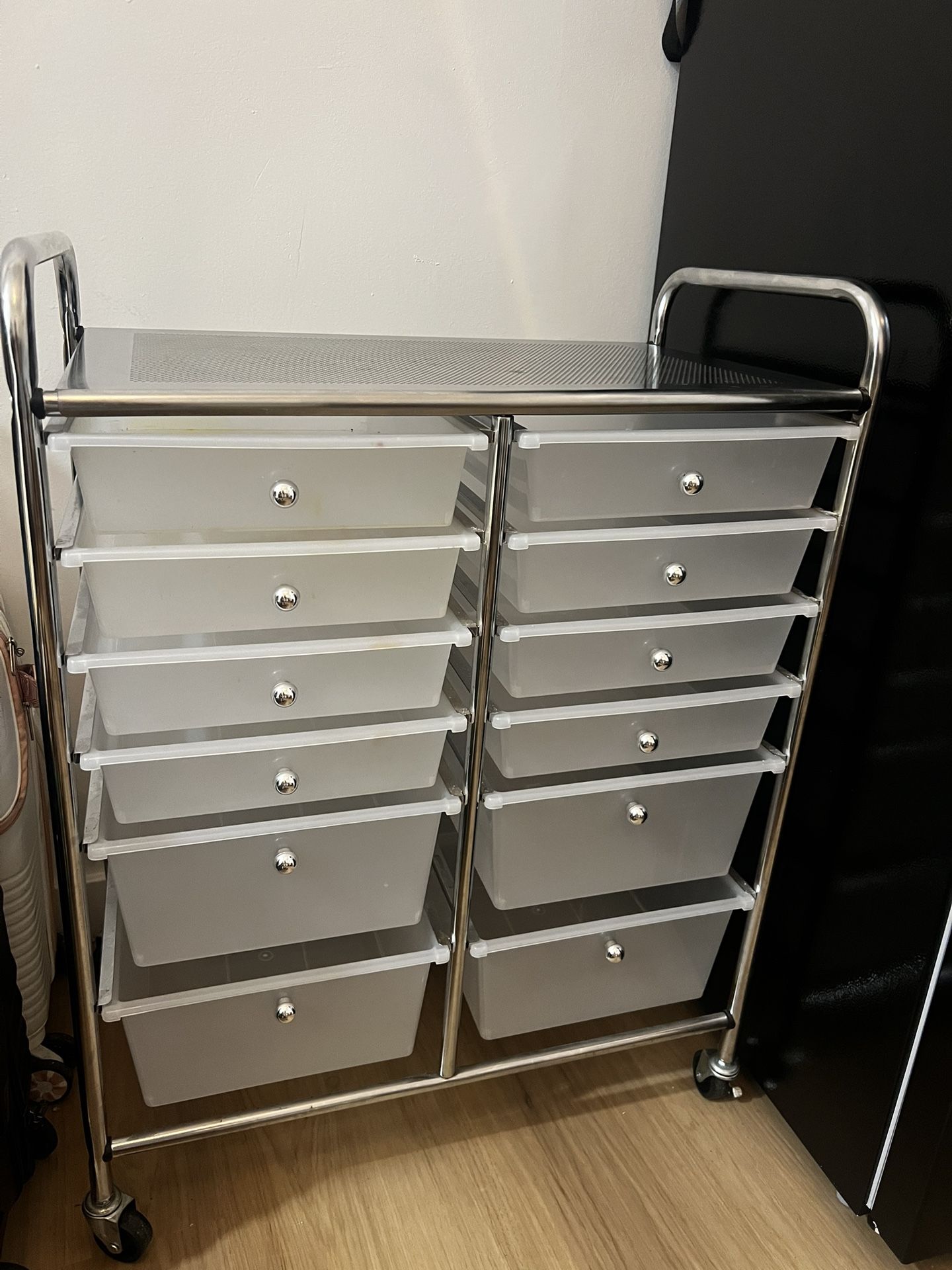 12 drawer rolling cart
