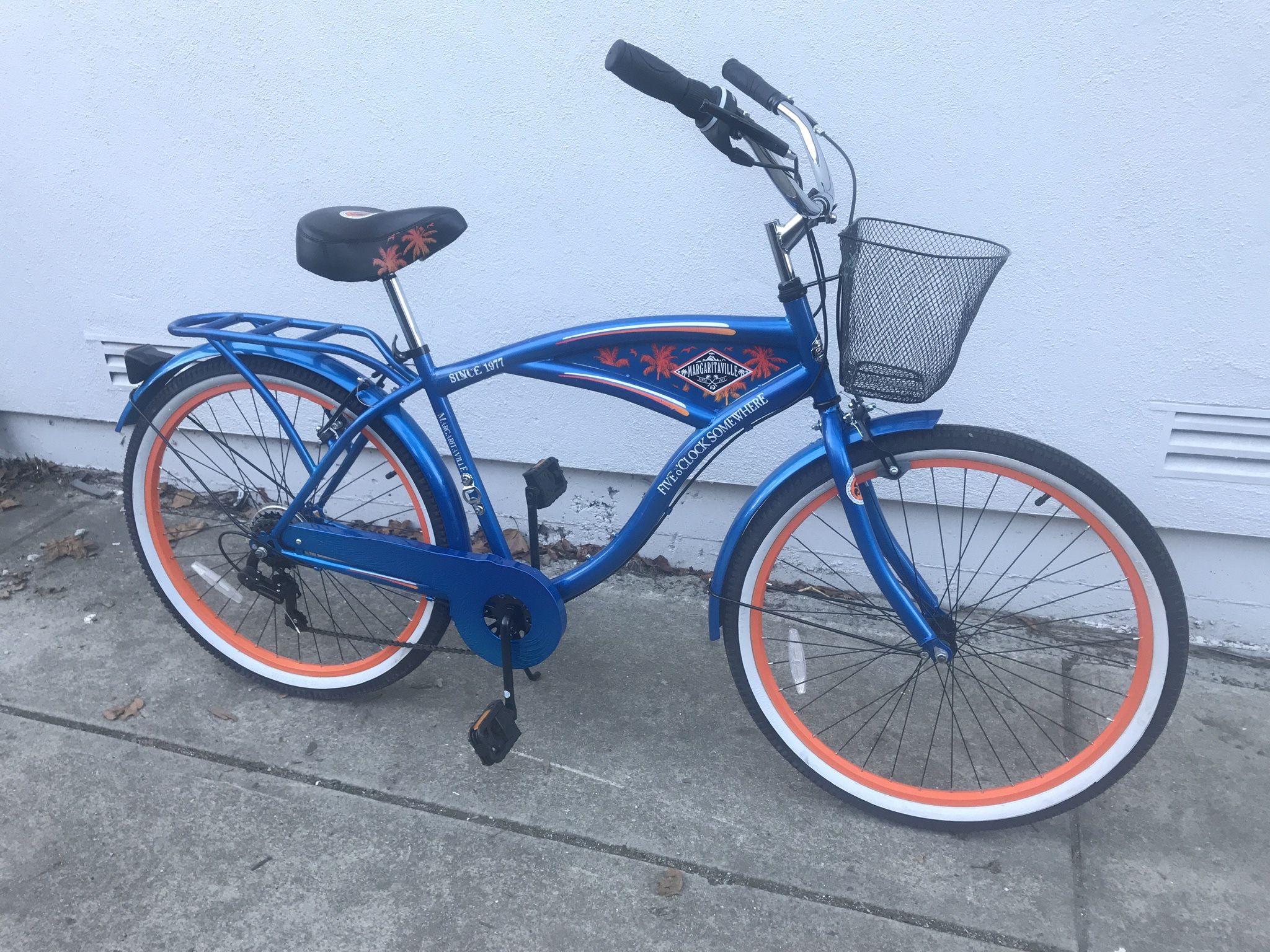 New Bike!!! Men’s 7-speed Beach Cruiser Bicycle , White