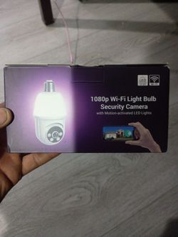1080p Wi-Fi Light Bulb Security Camera