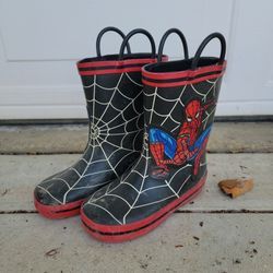 Spiderman Rain Boots - Kids Size 9