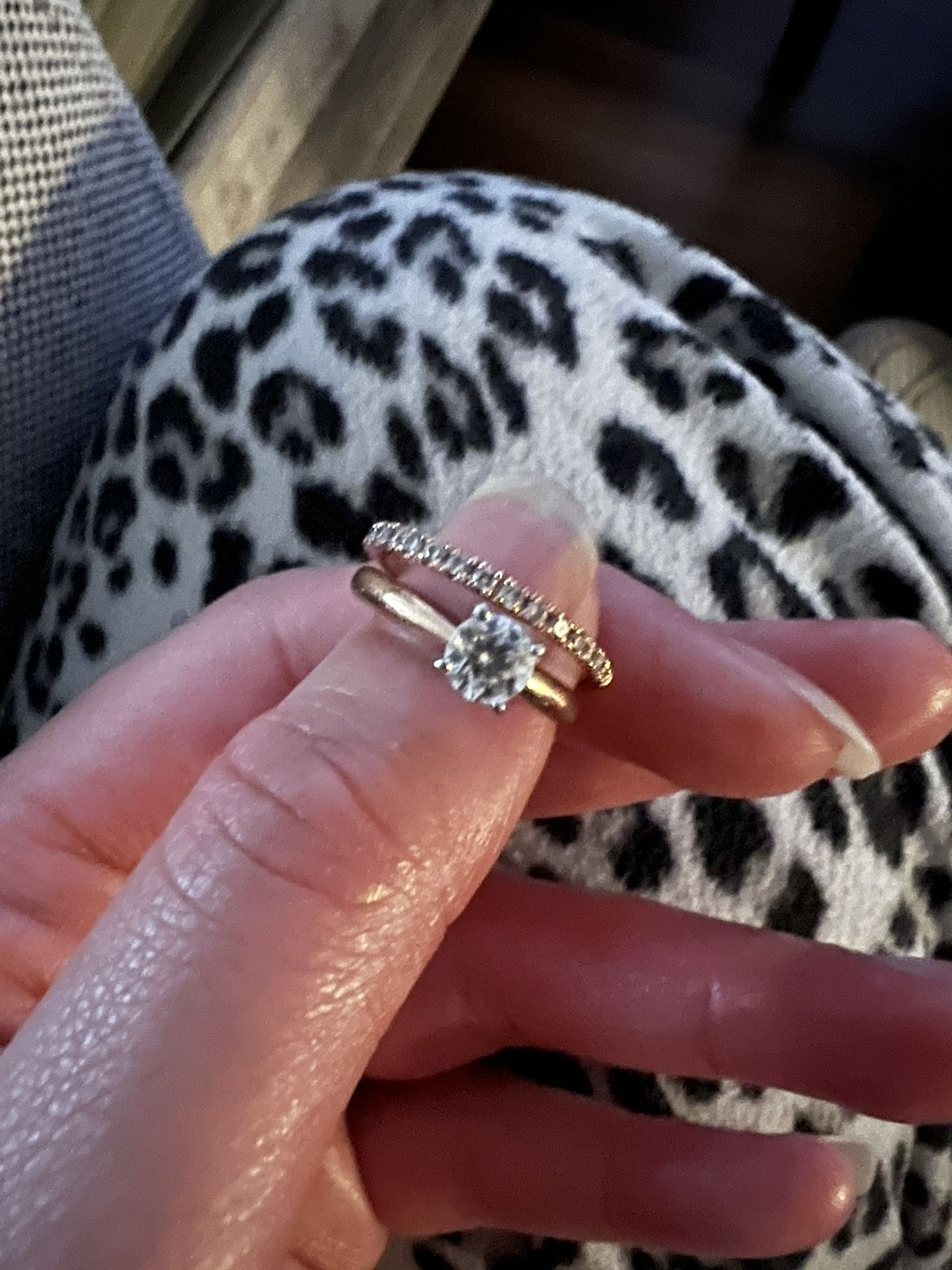 Gold Wedding Band + Ring