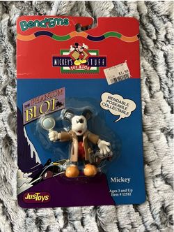 Just Toys Bend-Ems Mickey's Stuff For Kids Phantom Blot Walt Disney Mickey Mouse