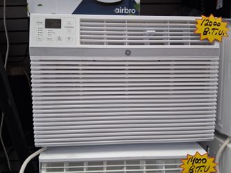 12000btu windows Ac by GE smart WiFi.  Over 600 square footage.  Brand new.