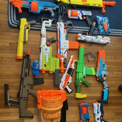 Nerf gun collection
