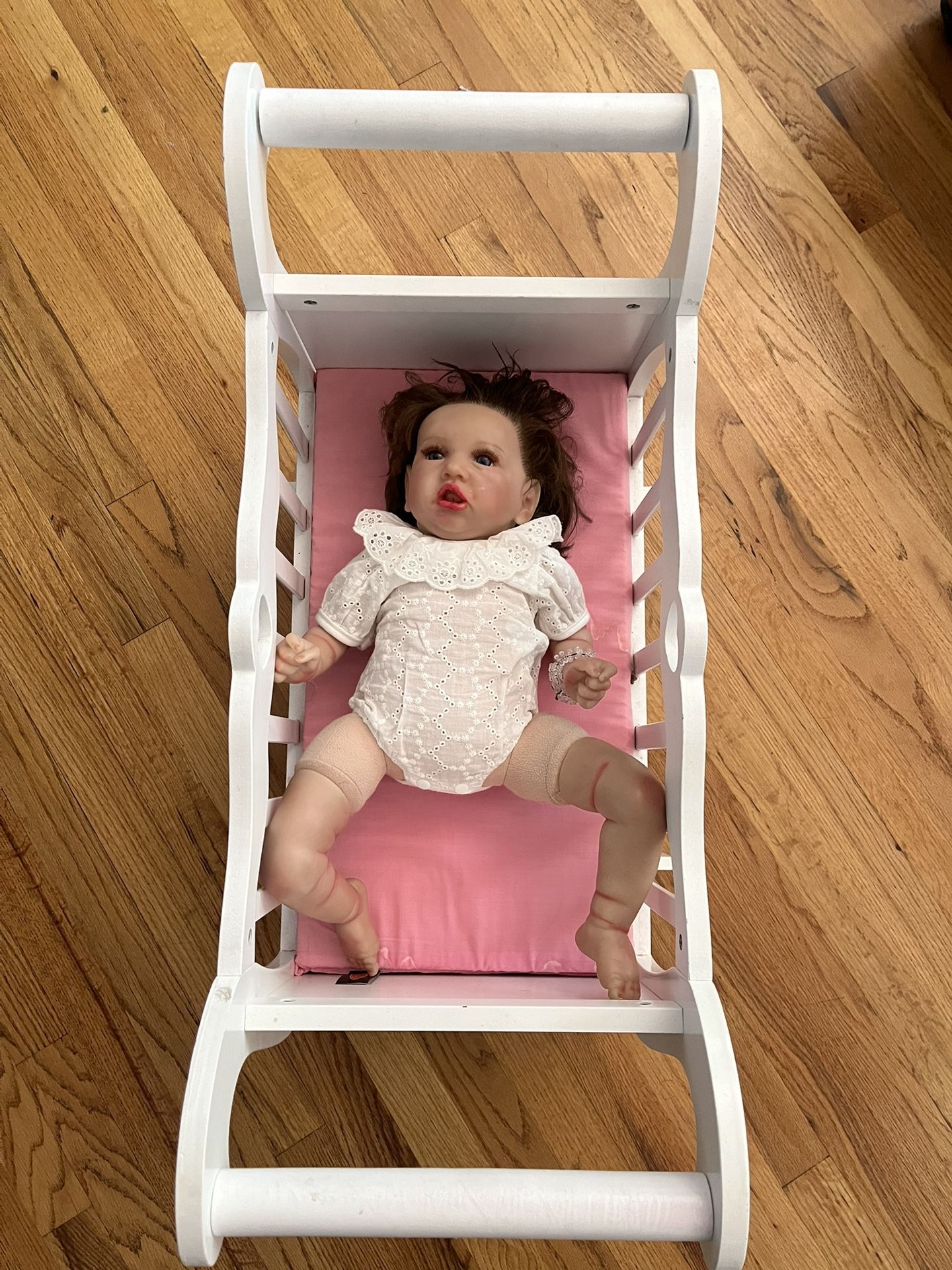 Baby Doll Cradle With Doll