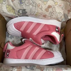 RARE! BRAND NEW! ADIDAS HELLO KITTY Girl Shoes Superstar 360 SIZE 6K