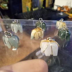 Jade Elephant Charm