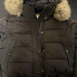 Superdry Black Everest Hooded Bomber Jacket