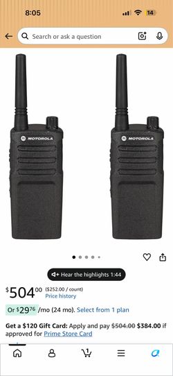 Motorola walkie-talkies RMU2040