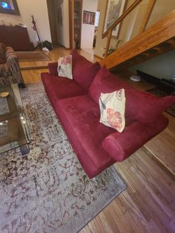 Red sofa
