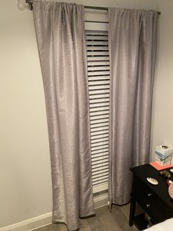 Silvery Gray Curtains