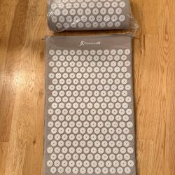 Acupressure Mat and Pillow Set for Back/Neck Pain Relief and Muscle Relaxation