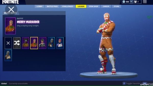 fortnite account with gingerbread man - pictures of the gingerbread man in fortnite