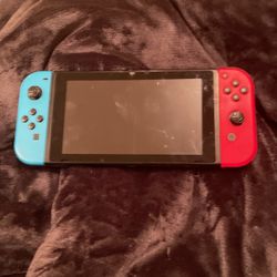 Nintendo switch with case and games