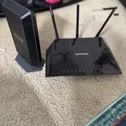 Netgear modem and router