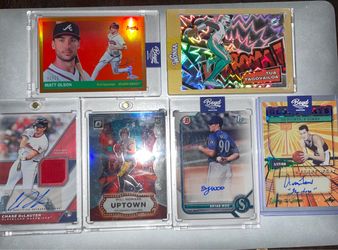 Lot of 6 Autographed & Numbered Sports Cards