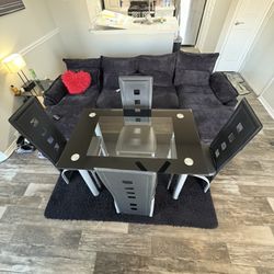 Glass Dining Table/4 Chairs