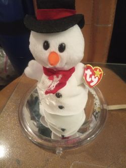 Snowman beanie baby