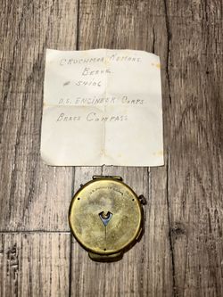 Vintage 1918 U.S. Engineer Corps Brass compass