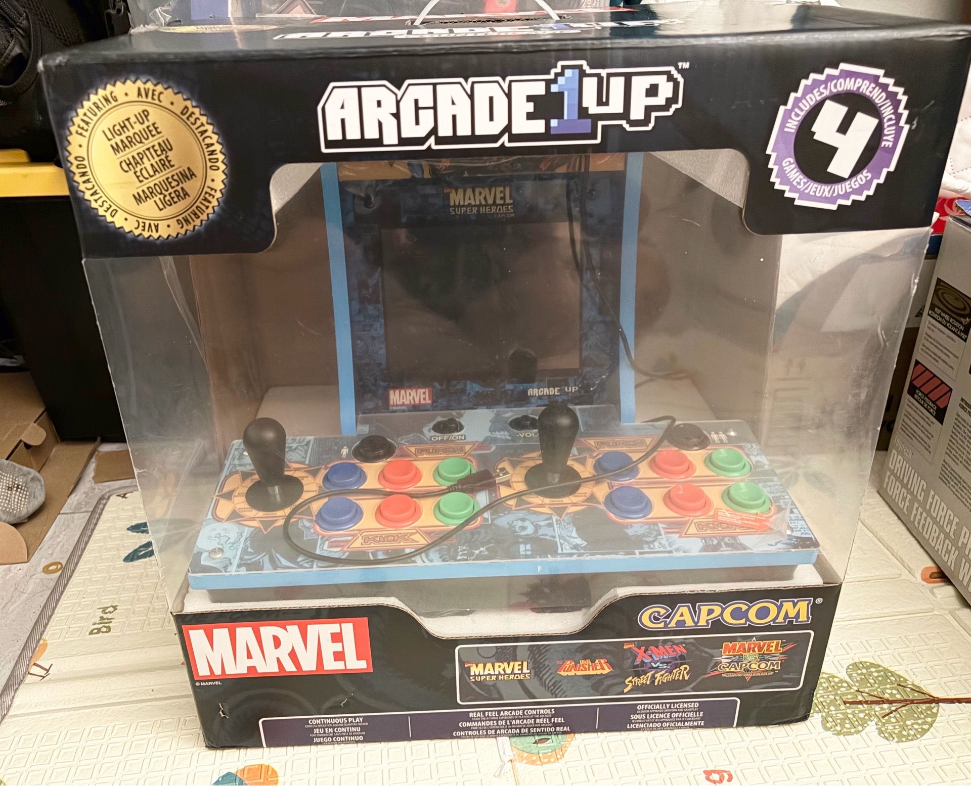 Very Nice Arcade lup Marvel vs Capcom Super Heroes Countercade Light-Up Marquee