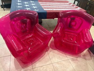 New!! Two inflatable party camp event backyard chairs