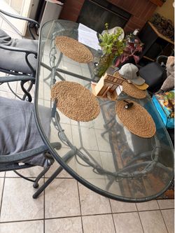 Vintage Victorian grapevine style dinning patio table vintage for trade