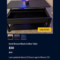 Beautiful Coffee Table with Huge Storage