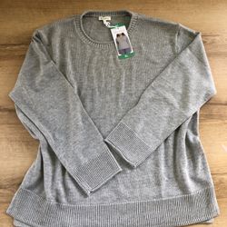 Ella Moss Sweater XL Gray