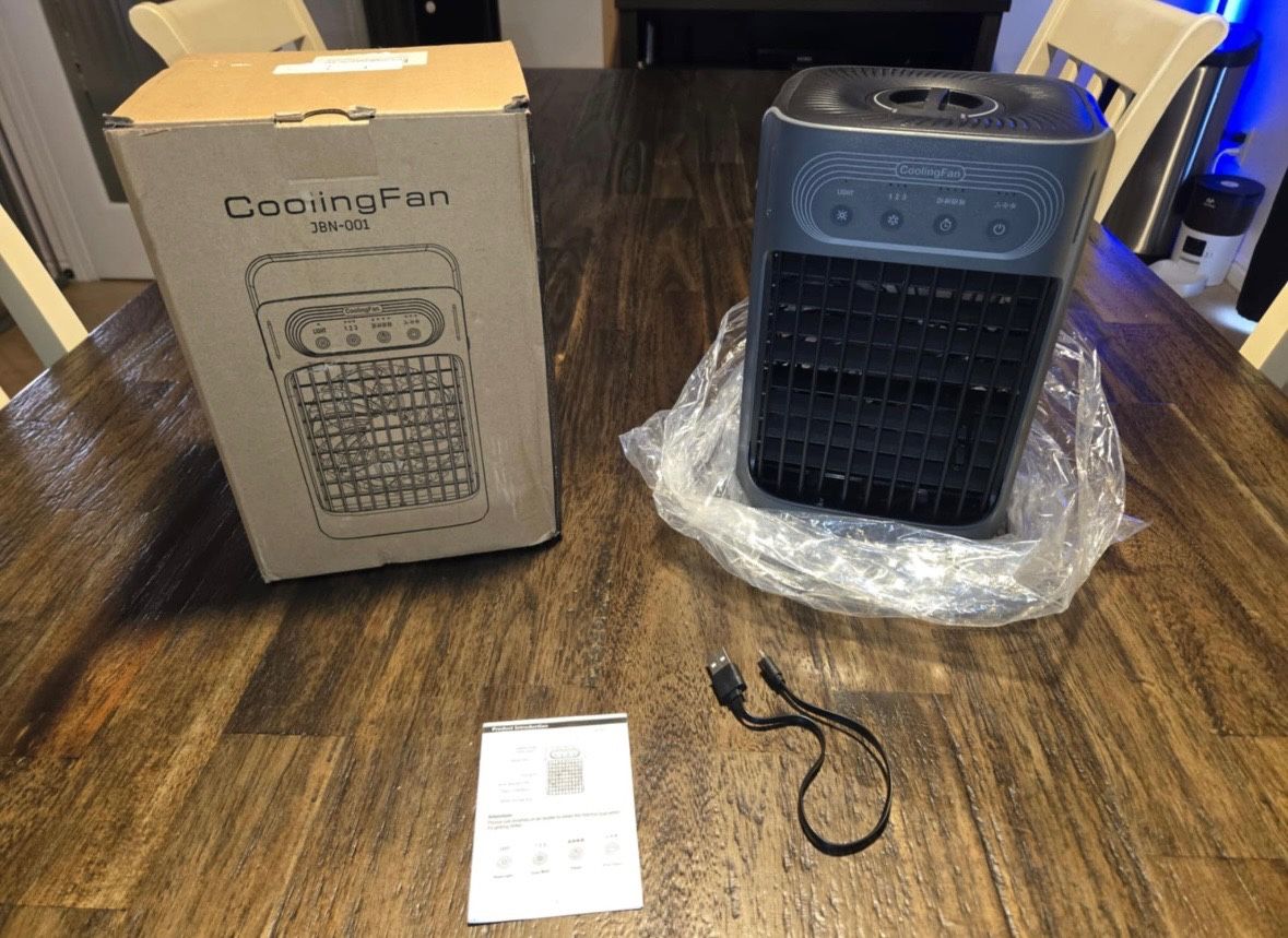 New Portable Air Conditioner Cooling Fan With Lights