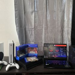 2 Ps5 Disc , PS4 Pro, Xbox One S , Xbox Series S, Msi 240hz Gaminglaptop , Alien /Predator Monitor