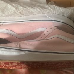 Light pink vans old skool 