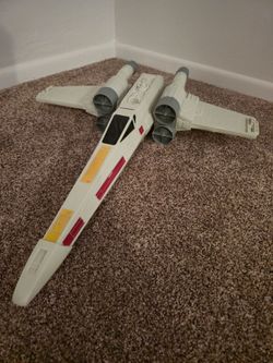 Star Wars X-Wing Fighter Large Toy Hero Rebels Series 2014 RARE 29" X Wing Fighter Luke Skywalker