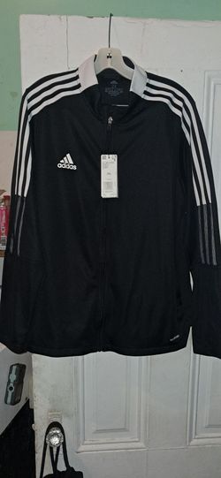 ADIDAS Sweat Jacket Mens Size 2X with Side Zipper Pockets, New