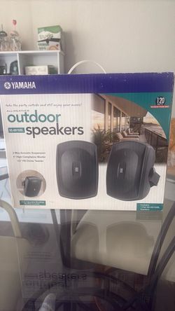 Yamaha Black Outdoor Speakers