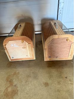 Handmade Small Wood  Pet Carriers  $25 each