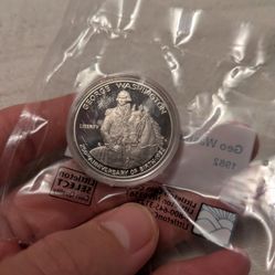 1982 Commemorative Silver Half Dollar, 90% Silver.