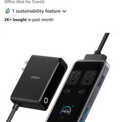Anker Prime Charging Station, 240W 8-in-1 USB C Power Strip, 5 ft Detachable Extension Cord, 2 AC, 4 USB C, 2 USB A, for iPhone 15/14, Desktop Accesso
