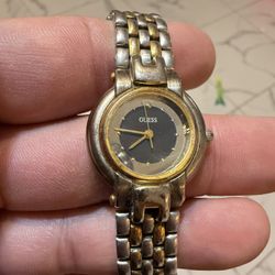 GUESS Two-Tone Women’s Analog Wristwatch 
